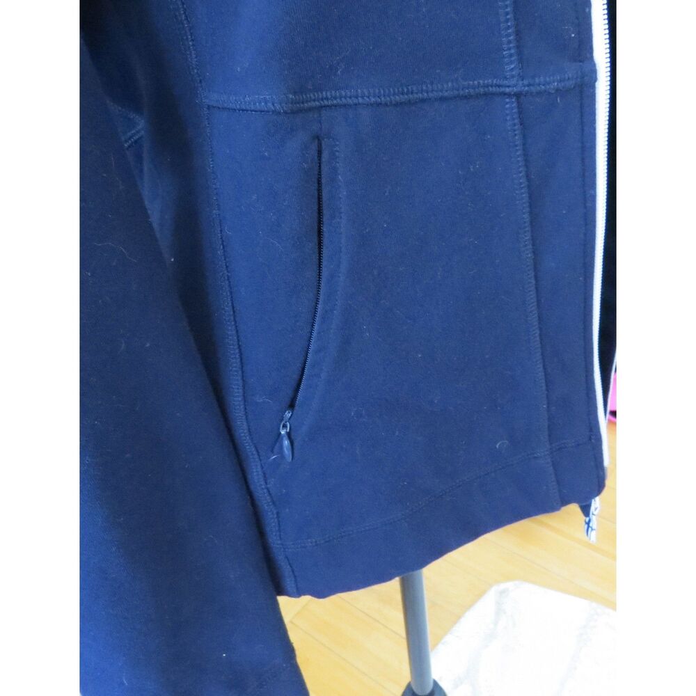 Talbots Women's Everyday Yoga Jacket Navy Blue XS EUC - Picture 4 of 9